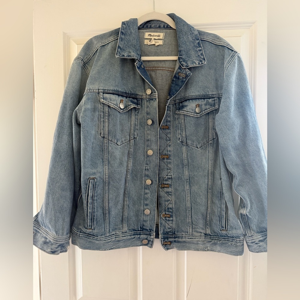 Madewell Blue Denim Jacket - oversized Trucker